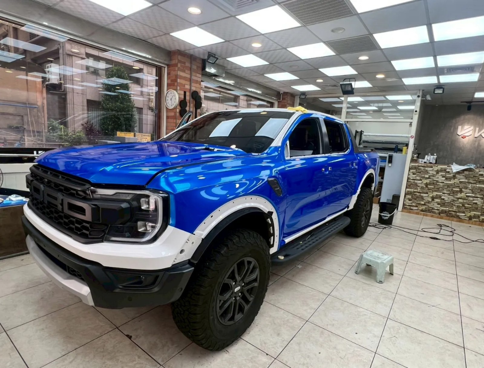 Ford Ranger Raptor 全車改色膜施工完成實拍